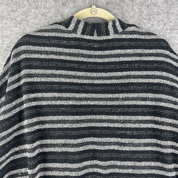 Madewell Open Cardigan Sweater Womens M/L Striped Upbeat Oversized Pockets Light - Picture 6 of 13